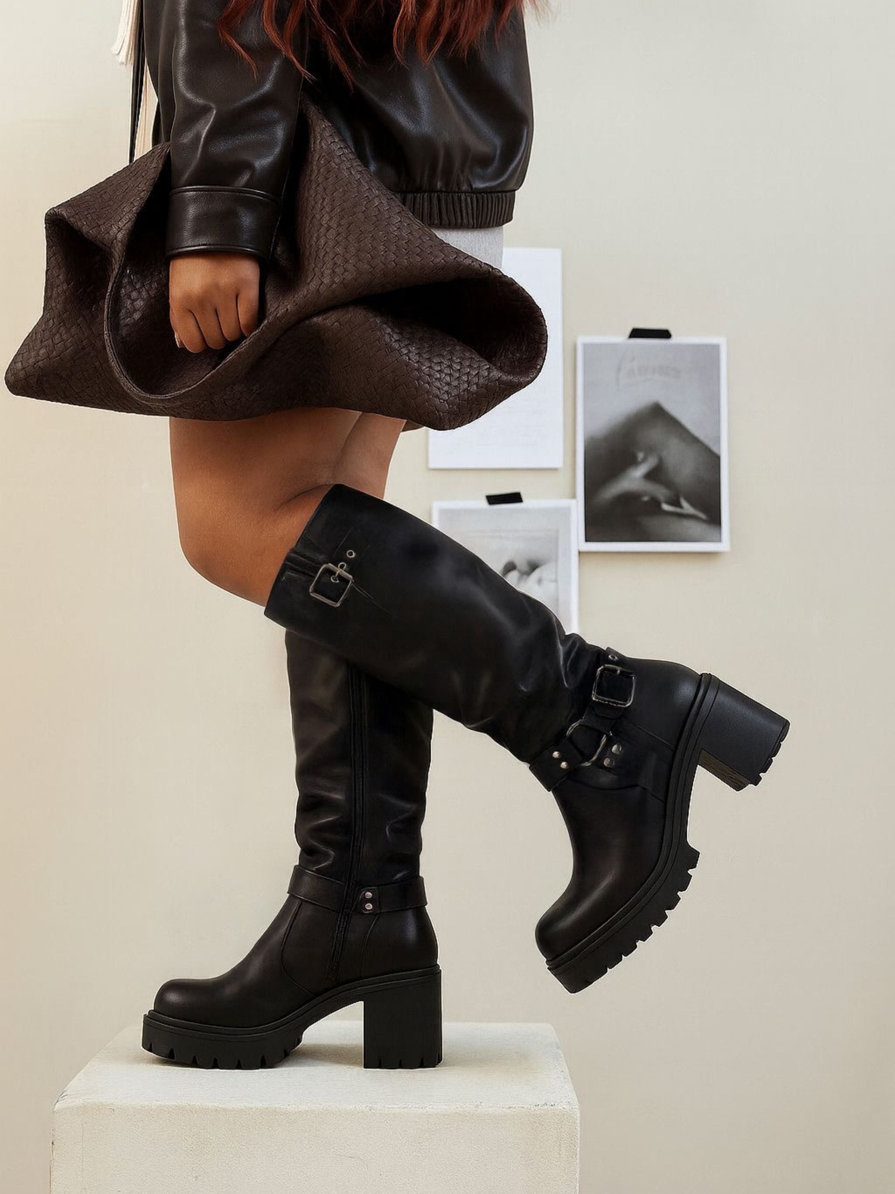 CA007 Bottes « ALESSANDRA » NOIR XL
